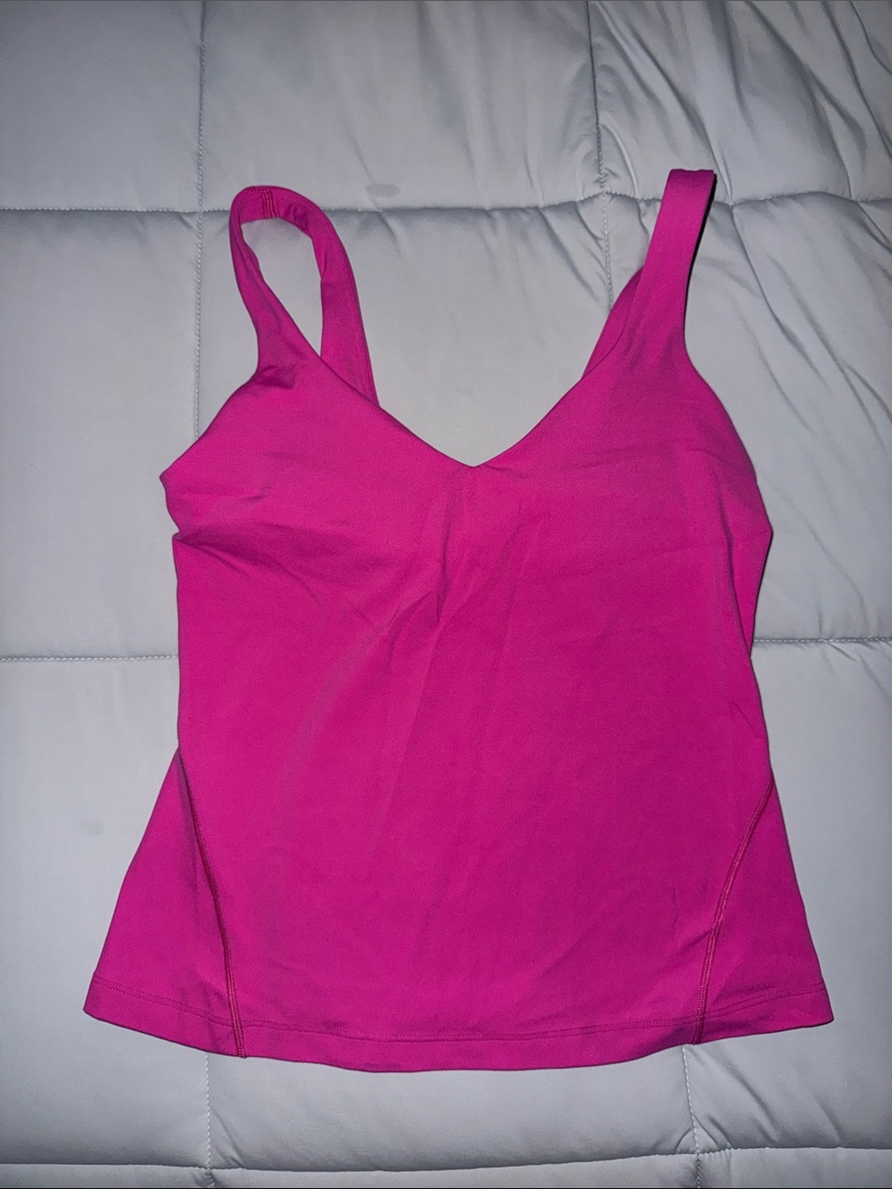 lululemon athletica Bright Magenta V-Neck Tank
